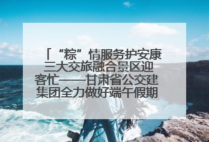 “粽”情服务护安康 三大交旅融合景区迎客忙——甘肃省公交建集团全力做好端午假期景区运营工作