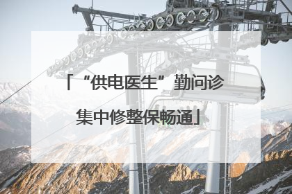 “供电医生”勤问诊 集中修整保畅通