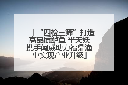 “四检三筛”打造高品质鲈鱼 半天妖携手闽威助力福鼎渔业实现产业升级