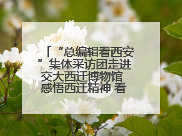 “总编辑看西安”集体采访团走进交大西迁博物馆 感悟西迁精神 看交大人续写爱国奋斗新篇章