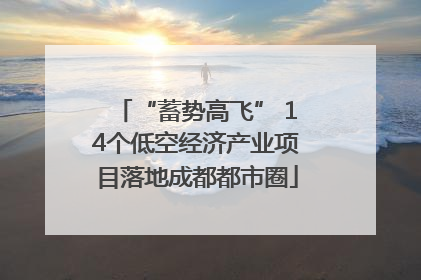 “蓄势高飞” 14个低空经济产业项目落地成都都市圈