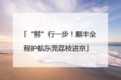 “鲜”行一步！顺丰全程护航东莞荔枝进京