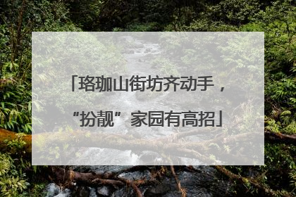 珞珈山街坊齐动手，“扮靓”家园有高招