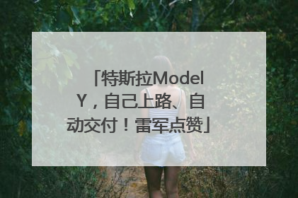 特斯拉Model Y，自己上路、自动交付！雷军点赞