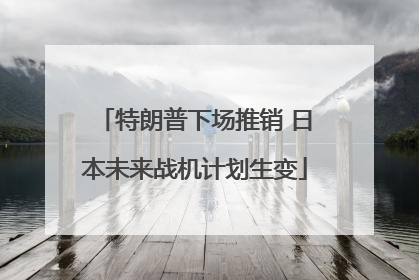 特朗普下场推销 日本未来战机计划生变