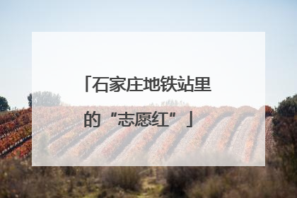 石家庄地铁站里的“志愿红”