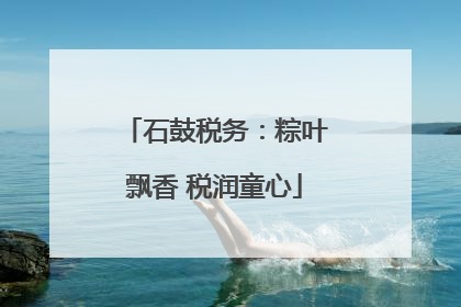 石鼓税务：粽叶飘香 税润童心