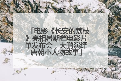 电影《长安的荔枝》亮相暑期档电影片单发布会，大鹏演绎唐朝小人物故事