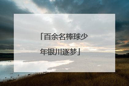百余名棒球少年银川逐梦
