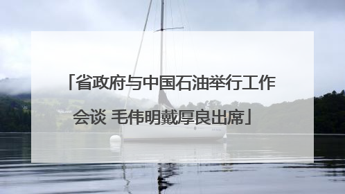 省政府与中国石油举行工作会谈 毛伟明戴厚良出席