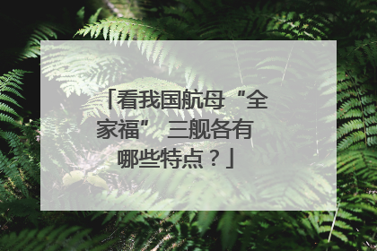 看我国航母“全家福” 三舰各有哪些特点？