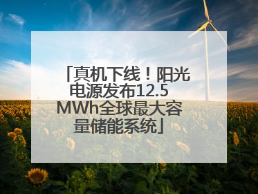 真机下线！阳光电源发布12.5MWh全球最大容量储能系统