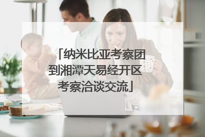 纳米比亚考察团到湘潭天易经开区考察洽谈交流