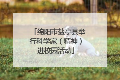 绵阳市盐亭县举行科学家（精神）进校园活动