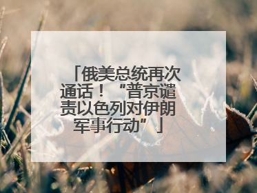 俄美总统再次通话！“普京谴责以色列对伊朗军事行动”