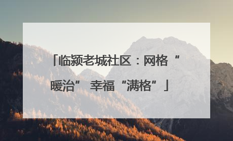 临颍老城社区：网格“暖治” 幸福“满格”