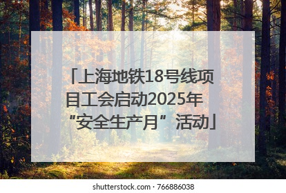 上海地铁18号线项目工会启动2025年“安全生产月”活动