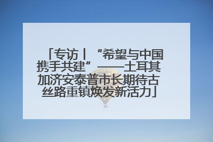 专访丨“希望与中国携手共建”——土耳其加济安泰普市长期待古丝路重镇焕发新活力