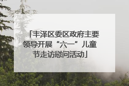 丰泽区委区政府主要领导开展“六一”儿童节走访慰问活动
