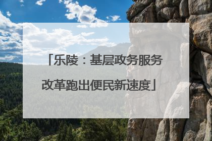 乐陵：基层政务服务改革跑出便民新速度