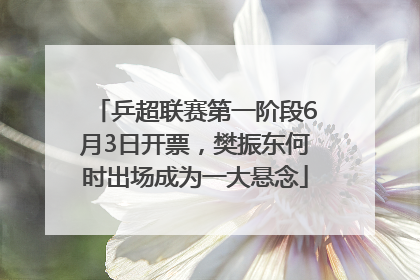 乒超联赛第一阶段6月3日开票，樊振东何时出场成为一大悬念