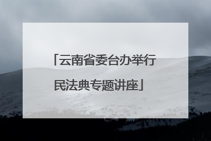 云南省委台办举行民法典专题讲座