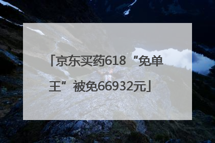 京东买药618“免单王”被免66932元