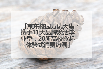 京东校园万试大集：携手11大品牌焕活毕业季，20所高校掀起体验式消费热潮
