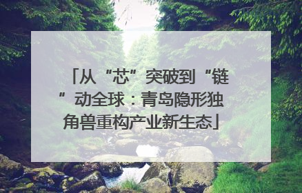从“芯”突破到“链”动全球：青岛隐形独角兽重构产业新生态