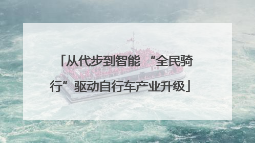 从代步到智能 “全民骑行”驱动自行车产业升级