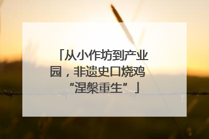 从小作坊到产业园，非遗史口烧鸡“涅槃重生”