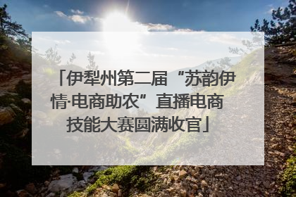 伊犁州第二届“苏韵伊情·电商助农”直播电商技能大赛圆满收官