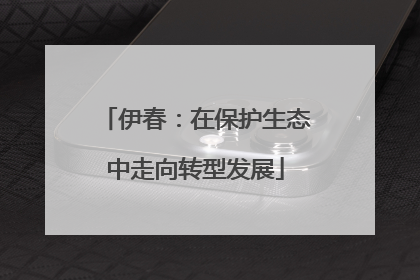 伊春：在保护生态中走向转型发展