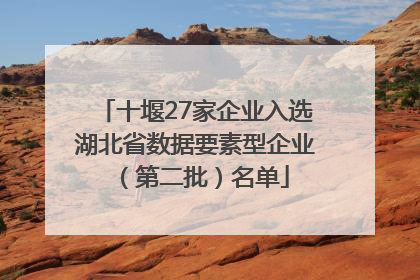 十堰27家企业入选湖北省数据要素型企业（第二批）名单