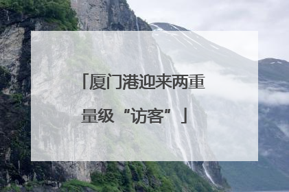 厦门港迎来两重量级“访客”