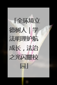 全环境立德树人｜学法明理护航成长，法治之光闪耀校园