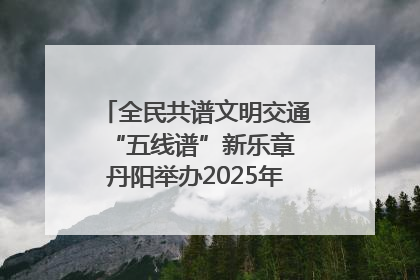 全民共谱文明交通“五线谱”新乐章 丹阳举办2025年“文明交通 同心同行”主题宣传活动