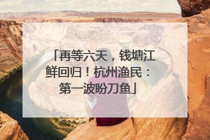 再等六天，钱塘江鲜回归！杭州渔民：第一波盼刀鱼
