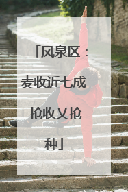 凤泉区：麦收近七成 抢收又抢种