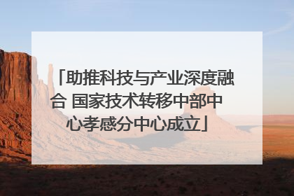 助推科技与产业深度融合 国家技术转移中部中心孝感分中心成立