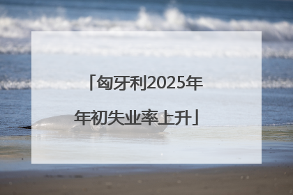 匈牙利2025年年初失业率上升