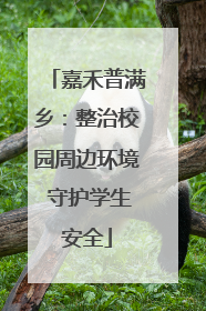 嘉禾普满乡：整治校园周边环境 守护学生安全