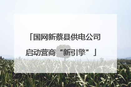 国网新蔡县供电公司启动营商“新引擎”