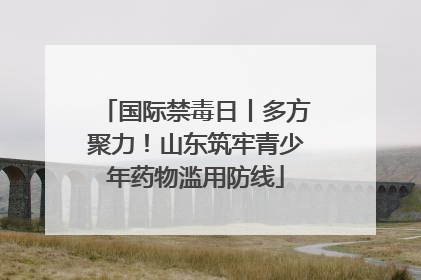 国际禁毒日丨多方聚力！山东筑牢青少年药物滥用防线