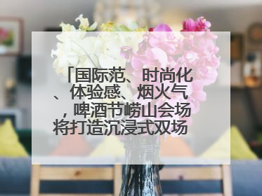 国际范、时尚化、体验感、烟火气，啤酒节崂山会场将打造沉浸式双场景园区