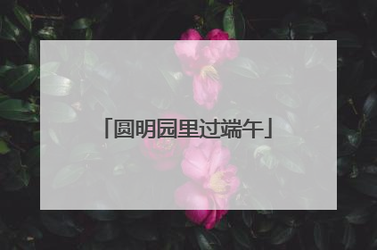 圆明园里过端午