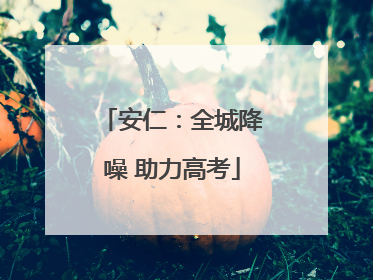 安仁：全城降噪 助力高考