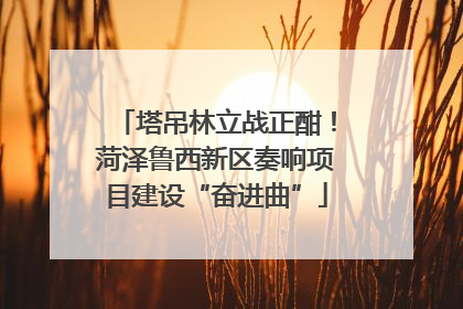 塔吊林立战正酣！菏泽鲁西新区奏响项目建设“奋进曲”
