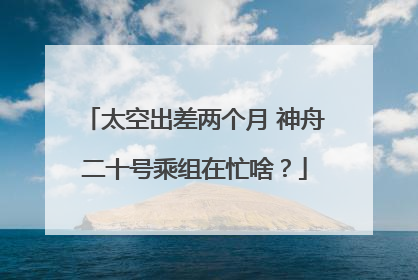 太空出差两个月 神舟二十号乘组在忙啥？