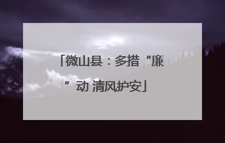 微山县：多措“廉”动 清风护安